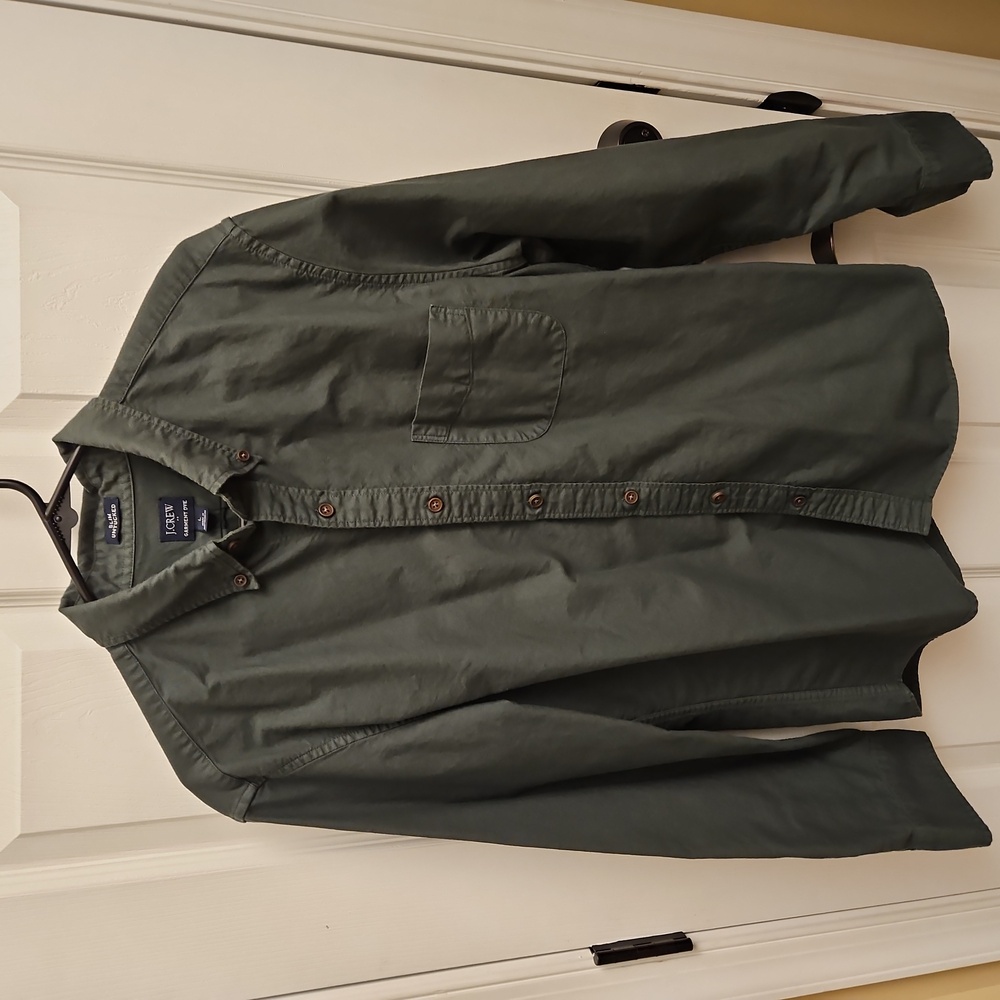 J. Crew Slim Untucked Button Down | Green